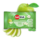 SaltStick Energy Gummies emballage pomme verte, énergie rapide et pratique.