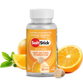 SaltStick FastChews dans une bouteille orange, comprimés faciles à mâcher pour l'hydratation.