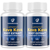 Samarogen kava kava liposome: bouteille et capsules détente rapide