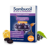 Pastilles Sambucol gorge au sureau noir, texture moelleuse et effet apaisant potentiel