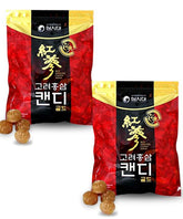 SAMSIDAE bonbons ginseng rouge doré emballage: présentation premium et rafraîchissant potentiel.