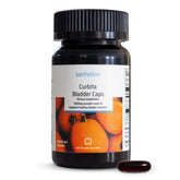 Sanhelios Curbita – bouteille de capsules potiron, soutien potentiel au confort urinaire au quotidien.