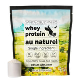 Santa Cruz Paleo Whey Protéine non parfumée en bouteille, mélange facile pour smoothies