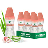 Sappe aloevera pêche gros morceaux pour une dégustation gourmande et hydratante.