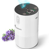 SCENTNARIO diffuseur sans eau avec affichage LED et indicateur de batterie pratique.