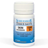 Schuessler Tissus Combo D Skin - flacon 125 comprimés pour le soin cutané quotidien.