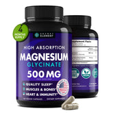 Secret Element Magnésium Glycinate 500 mg, capsules: ingestion facile pour votre routine quotidienne.