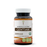 Secrets de la Tribu – capsules de gentiane, soutien digestif potentiel et naturel.