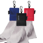 SEIBER chiffon microfibre pour lunettes, avec pochette néoprène, nettoyage en douceur.