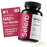Selerb NADGENIE – Bouteille de capsules pour énergie et renouvellement cellulaire.