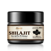 Sennasi Shilajit résine himalayenne dans une bouteille à double scellage, riche en minéraux.