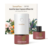 SenseFlow SF101 Pro diffuseur branché dans le salon, diffusion durable et discrète.
