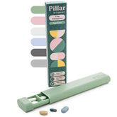 Sequence Pillar: organisateur hebdomadaire de pilules, pratique et discret pour la poche ou le sac.