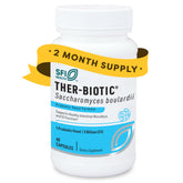 SFI Health Klaire Labs Saccharomyces boulardii, bouteille de 60 gélules pour le soutien digestif.