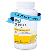SFI Health magnésium citrate capsules – bouteille montrant une forme facilement assimilable