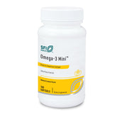 Gélules Omega-3 Mini SFI Health petit format faciles à avaler pour adultes et enfants.