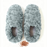 Chaussons microondes Sfiocoopck vue avant, chaleur ciblée et réconfort rapide.