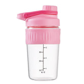 ShakeXpert bouteille shaker verre rose 16oz pour usage quotidien