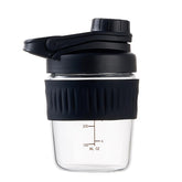 ShakeXpert Bouteille verre 12oz avec poignée ergonomique pour shakes nomades et pratiques