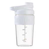 ShakeXpert bouteille verre 16oz ouverte, pratique pour préparer vos shakes rapidement.