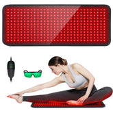 SHEVIEW Tapis-lumière rouge 360 diodes électroluminescentes pour soutenir le dos et le corps.