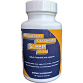Shining Solace: bouteille de capsules magnésium glycinate pour une détente et sommeil potentiel.
