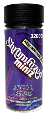 Gommes Shrumfuzed Miniz au goût amélioré, parfait pour l'énergie quotidienne.