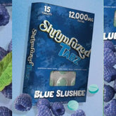 Shrumfuzed comprimés – Arôme bleu glacé, énergie durable et pratique.