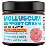 SHUNNIUB Molluscum Soutien crème-bouteille, soin doux pour peau sensible et utilisation quotidienne.