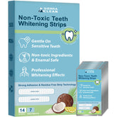 Sierra Clean bandes-blanchiment-dents pour une utilisation à domicile avec résultats progressifs.