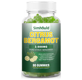 Gomme Simhould bergamote citronnée dans sa bouteille, soutien potentiel au cholestérol.