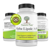 Simply Natures Pure acide alpha-lipoïque 600mg, bouteille: format pratique sur longue durée.