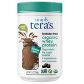 Emballage Simply tera's protéine sans lactose, design élégant et pratique.