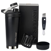 SIPLUSH Paradis Shaker: bouteille 24 oz en inox pour hydratation élégante au quotidien.