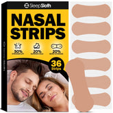 SleepSloth bandes nasales aperçu avant utilisation pour une respiration nocturne améliorée.