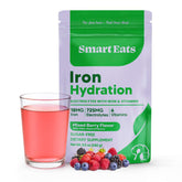 Smart Eats fer-electrolyte poudre bouteille: hydratation et soutien du fer au quotidien