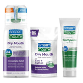 SmartMouth rinçage buccal 16 oz, hydrate et apaise l’irritation.