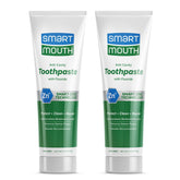 SmartMouth Dentifrice Premium Zinc Ion montrant le blanchiment doux du produit