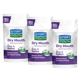 SmartMouth pack triple de pastilles menthe douce pour haleine durable.