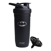 Smartshake Bouteille Inox 900 ml avec logo Batman, idéale pour l'entraînement et l'hydratation.