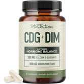 SMNutrition Calcium D-Glucarate DIM – Bouteille: soutien potentiel à l'équilibre hormonal.