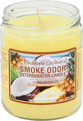Bougie Smoke Odor Exterminator Ananas et Coco, pour neutraliser les odeurs et parfumer votre espace