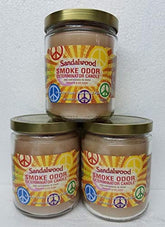 Bougie Smoke Odor Exterminator Sandalwood 13 oz, brûle longtemps et neutralise les odeurs
