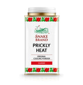 Snake Brand Prickly Heat: poudre froide dans la boîte prête à l’emploi pour le quotidien.
