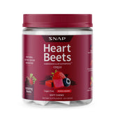 Snap Supplements Heart Beets bouteille lisible, soutien quotidien à la circulation.