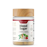 Snap Supplements Glycemique Équilibre – bouteille et capsules visibles, énergie quotidienne.