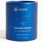 SNOW Snow Magic poudre-blanchiment-dents : éclat discret et naturel.