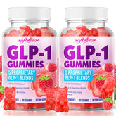 Softbear gommes GLP-1 framboise en bouteille pour consommation quotidienne.