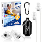 Softvox bouchons d'oreilles enfant avion, réduction du bruit jusqu'à 25 dB pendant le trajet.