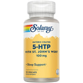 SOLARAY 5-HTP Plus Millepertuis, bouteille visible, soutien potentiel du bien-être au quotidien